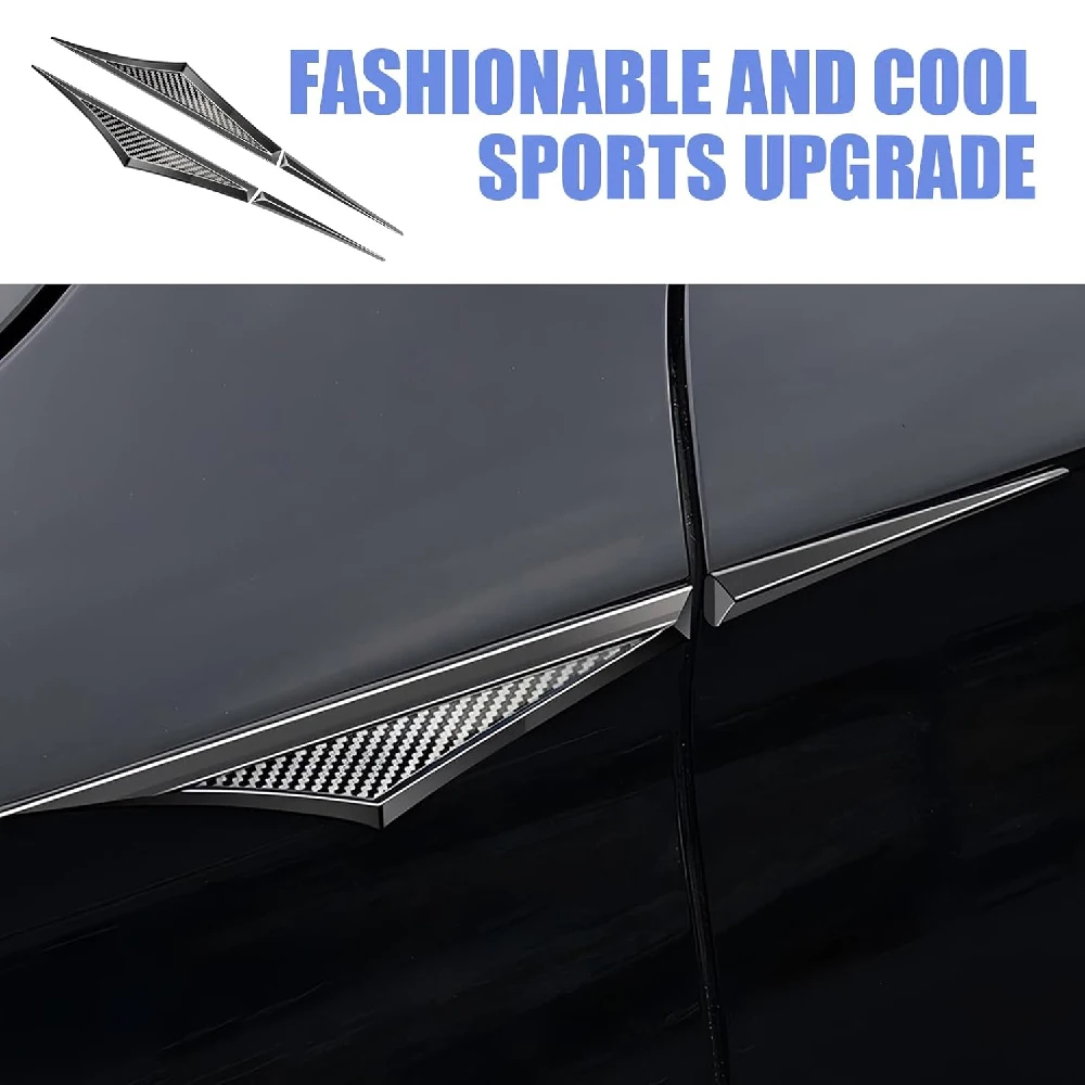 2PCS 3D Metal Car Accessory Side Doors Blade Car Stickers Car Fender Side Wing Emblem Badge Zinc Alloy Sticker - view 2