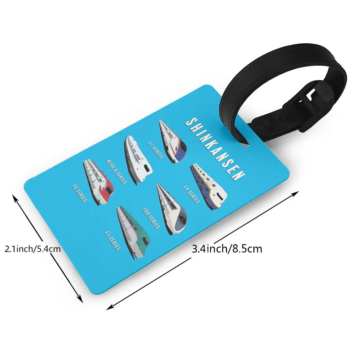 Japanese Shinkansen Bullet Trains Luggage Tags Suitcase Accessories Travel Baggage Boarding Tag Portable Label Holder ID Name