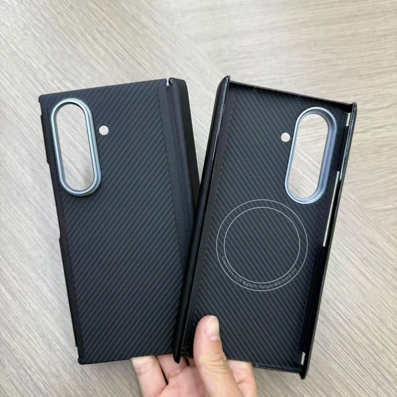 P+ Genuine Carbon Fiber Hinge Case For Samsung Galaxy Z TriFold For Magsafe Cover