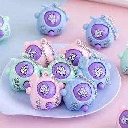 10 pezzi mini forbici di carta rocciosa portachiavi ciondolo giocattoli per bambini bomboniere per feste di compleanno borsa per regali matrimonio baby shower ospiti regali