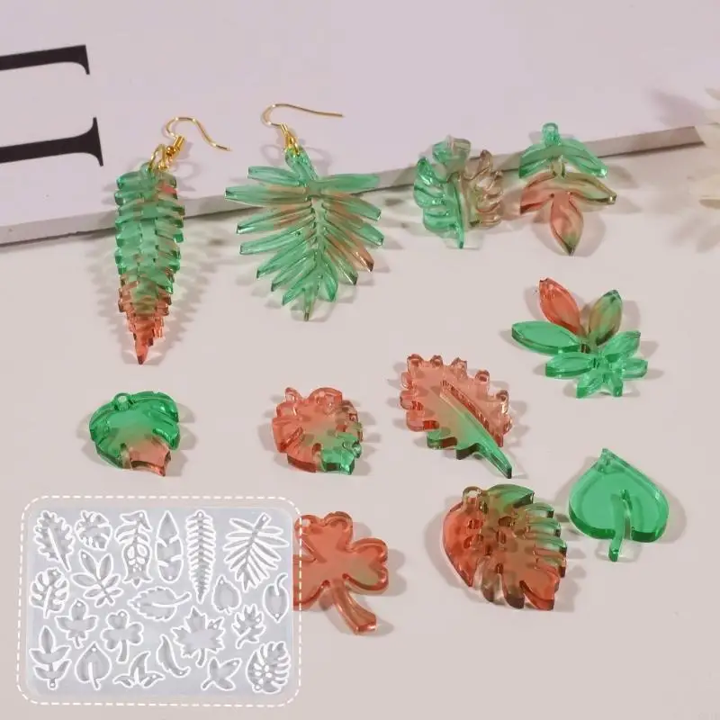 Листовые-лепестки-силиконовой-плесень