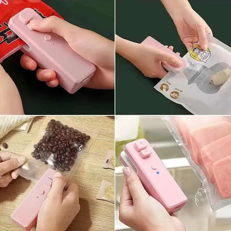 Xiaomi Small USB Rechargeable Mini Sealing Machine Kaifeng Integrated Portable Grocery Bag Sealing Machine Snack Sealer