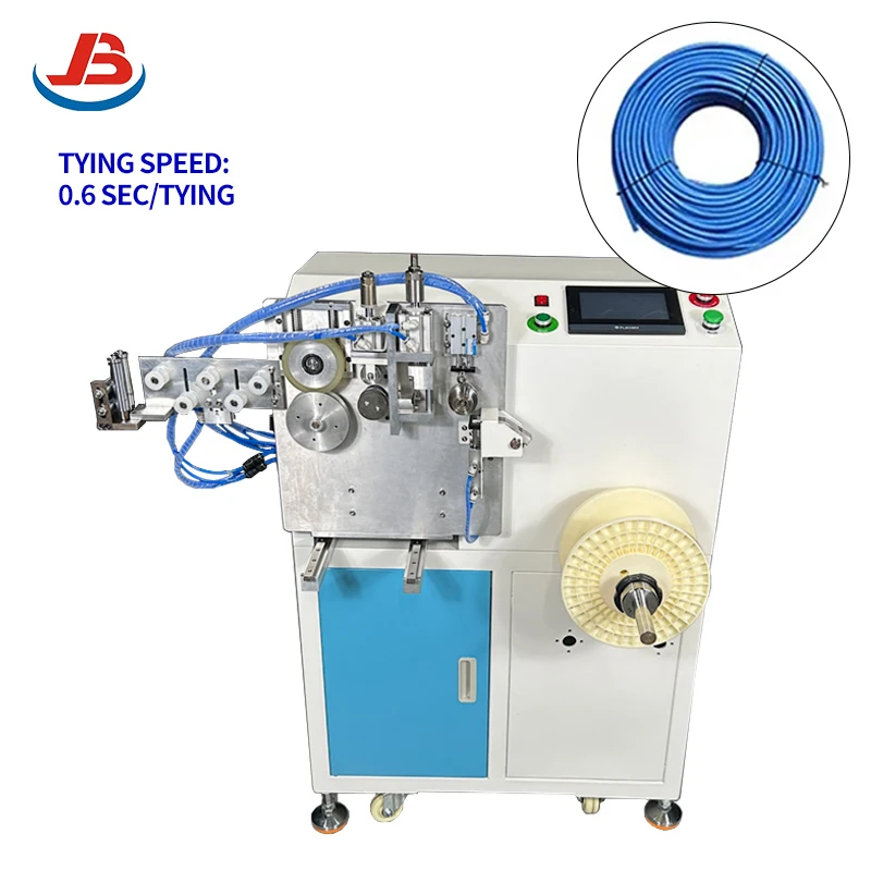 Jianbo JB-CCAWT200L Semi-Automatic Meter Count Cable Wire Binding Length Measuring Cutting Coil Winding Alignment Twist Tying