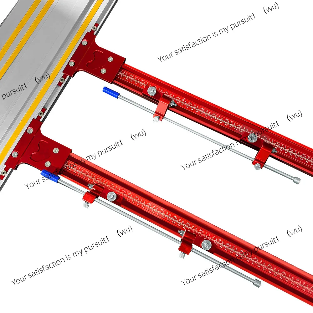 Repeat-Cutting Parallel Rail Guide System for Festool & Makita Circular Saw Tracks - Aluminum Alloy Track Saw Rail Angle Clamp