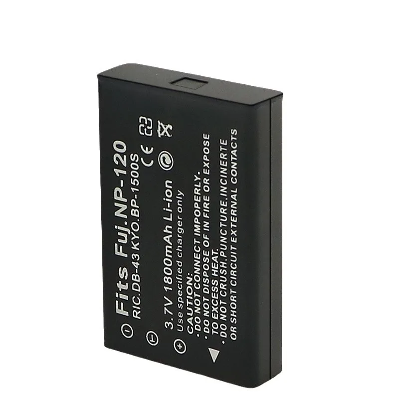 1800mAh NP-120 FNP120 NP120 Battery for Fujifilm FinePix F10 F11 Zoom M603 MX4 603 Camera Batteries