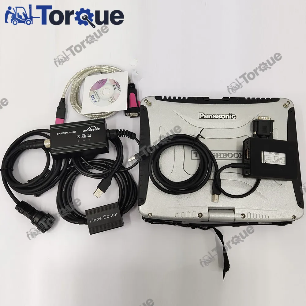 

CF19 laptop+Linde Canbox doctor+Judit Incado Box Diagnostic Kit JUDIT 4 Jungheinrich Linde canbox forklift truck diagnostic kit