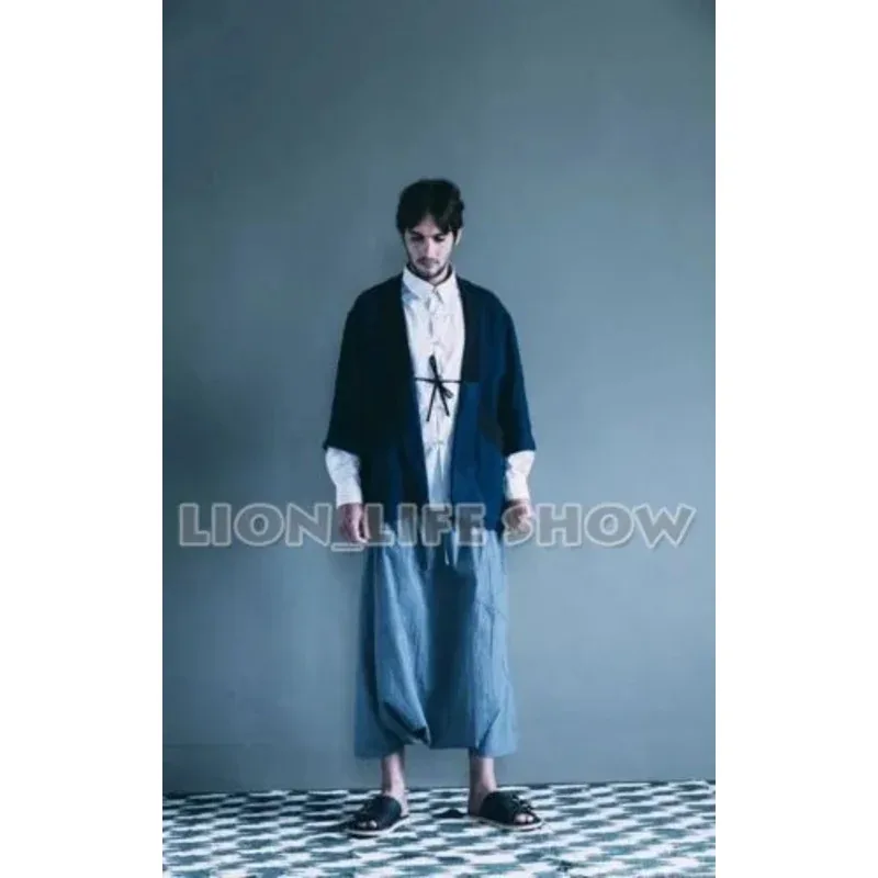 

Japanese Men Women Hanten Winter Warm Wadded Cotton Kimono Haori Coat Outterwear