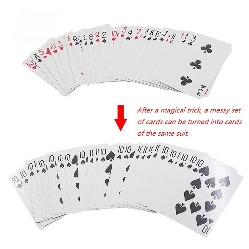 1Set Changeable Card Magic Tircks  Props Poker Atomic Cards Close-up Techniques Performing Magic Props Magic Playing Cards