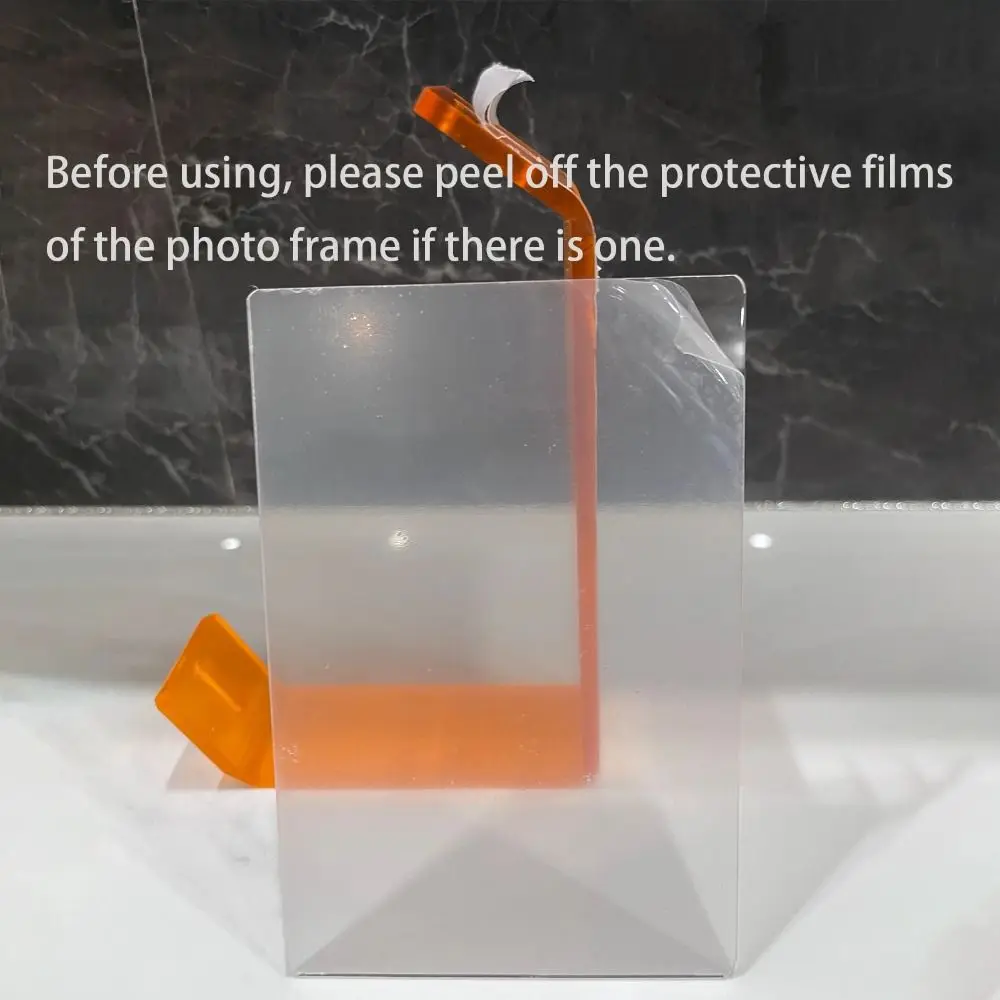 NEW Acrylic Picture Frame L Shape Transparent Photo Frame 6inch Herbarium Display Table Ornaments