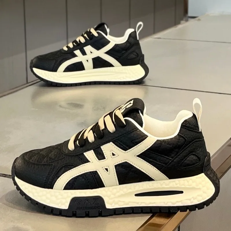 

Breathable Men Running Shoes Spring Autumn New Comfort Height Increase Sneakers Fashion Lace Up Soft Sole Non Slip Casual Shoes
