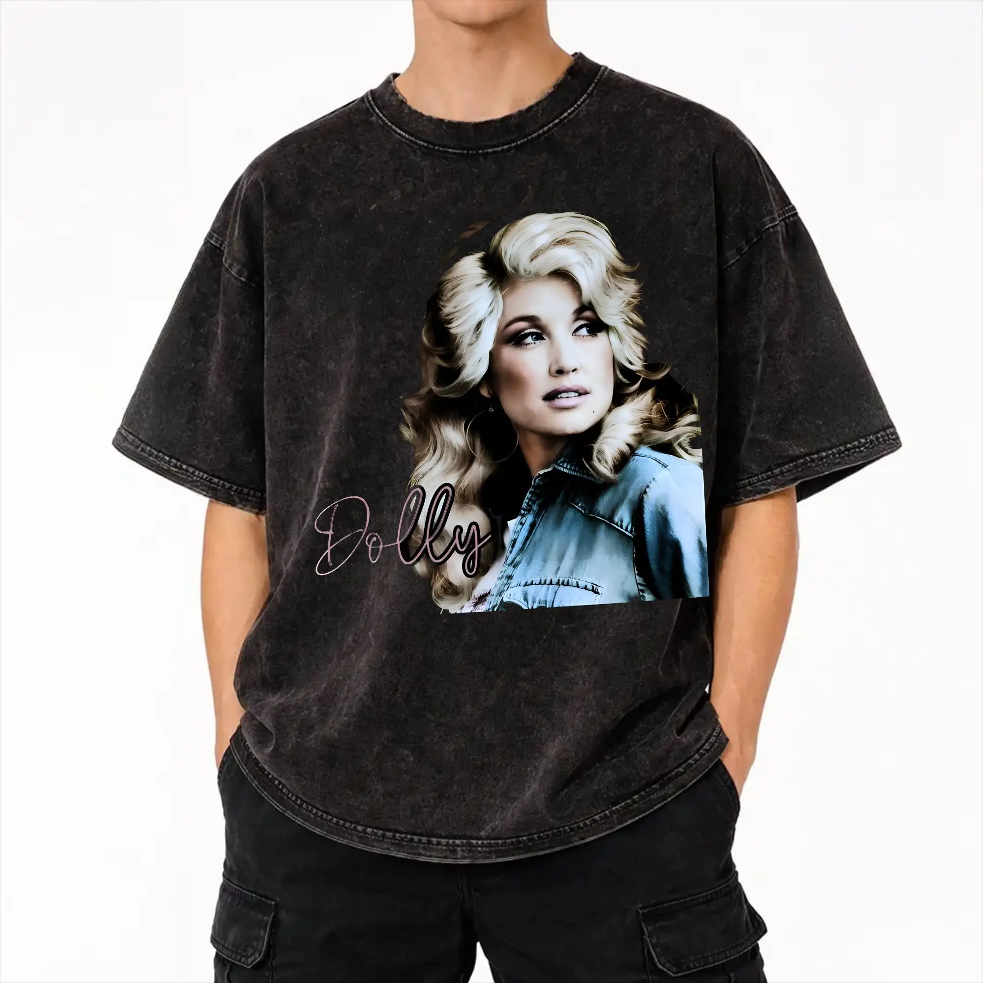 RIP Dolly Parton T Shirts Hip Hop Washed Short Sleeve Oversize T-Shirt  Fashion for Men Women Streetwear Printed Tee Shirt