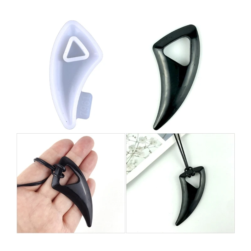 Wolf Tooth Silicone Resin Mold Necklace Pendant Silicone Mold Crystal Epoxy Mold DIY Jewelry Casting Mould Earring Mold