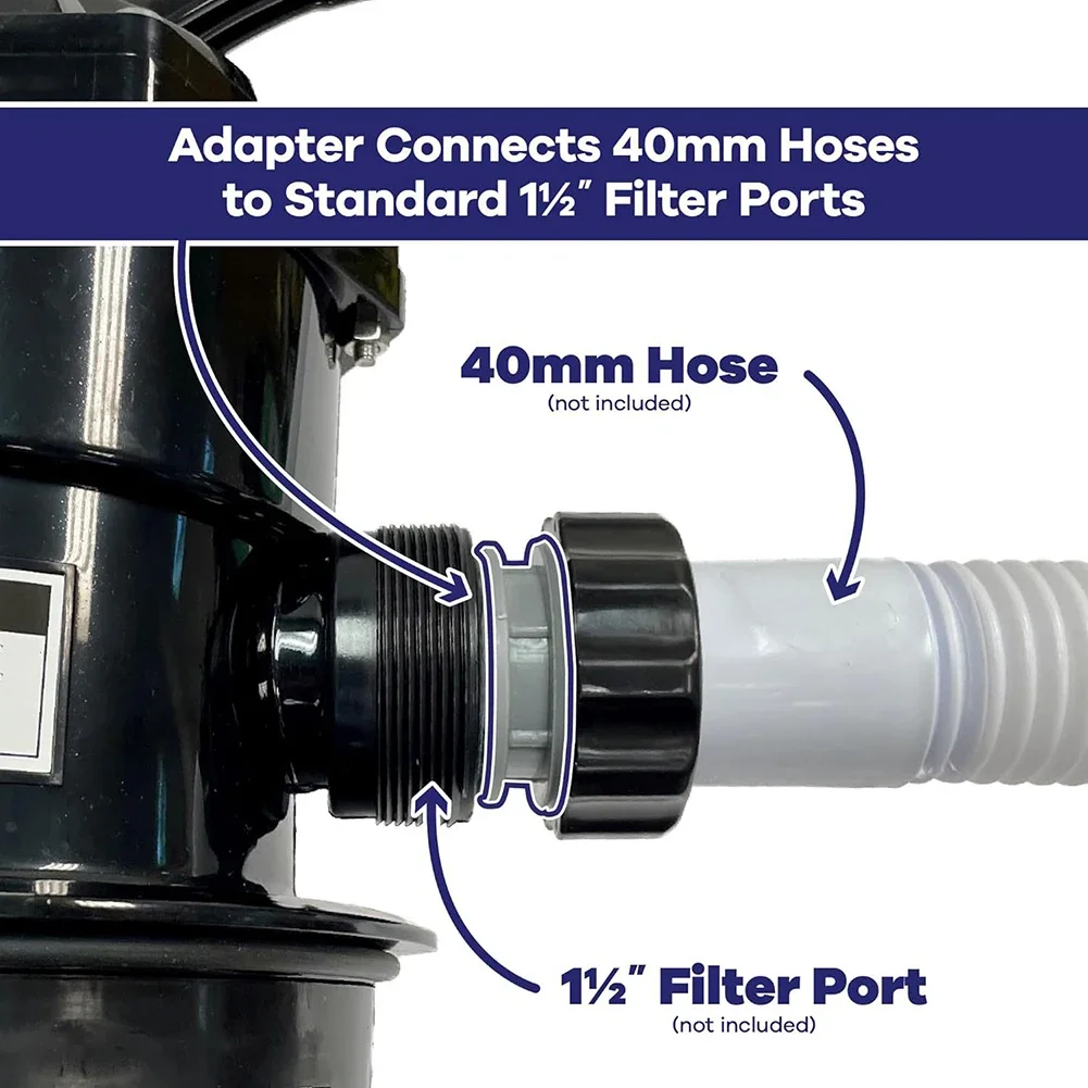 Pool versorgung Ersatz effektive tragbare Gewinde Sandfilter Adapter Kit Pool Filter Umbau Stecker mit Dichtung