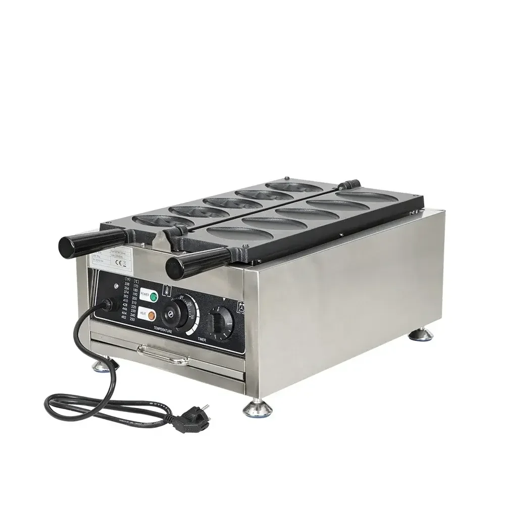 2024 New Models Commercial Stainless Steel 5pcs Vagina Waffle Maker Non-Stick Snack Machines