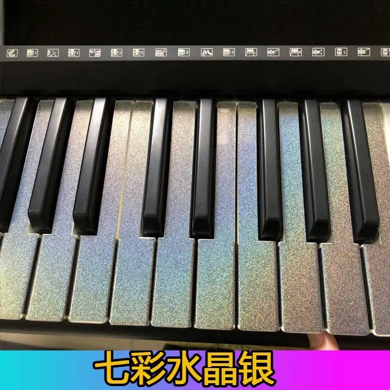 Electronic Keyboard Piano Key Stickers Durable Protective Film for 61 Keys