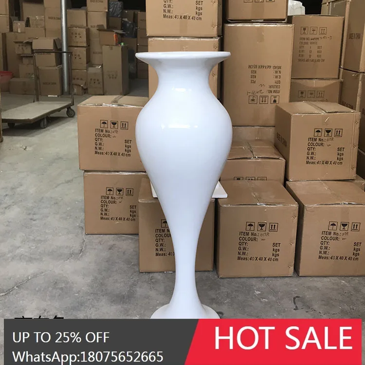 SGF Fashion Glass Fiber Floor Large Vase Wedding Road Guide Display