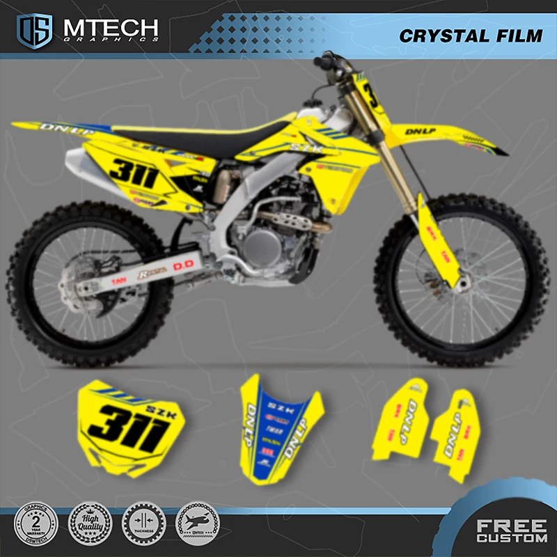 

DSMTECH Custom Motorcycle Graphics Background for SUZUKI 2010 2011 2012 2013 2014-2018 RMZ250 Decals Stickers Kits 009