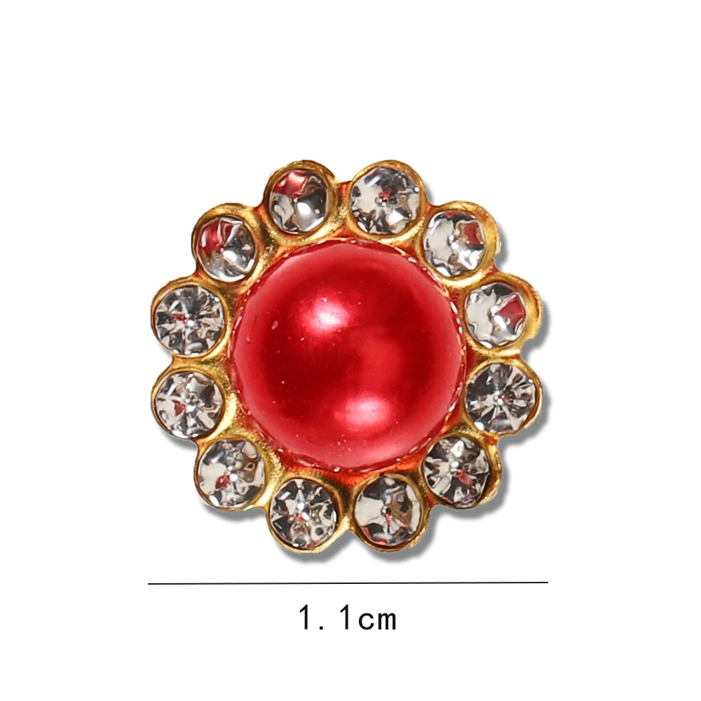 Pérola Rhinestone Costura Beads, Base Garra, Cabochons para Bordados, Bow Embellishments, DIY Acessórios Decoração, Cor do Ouro, 50pcs