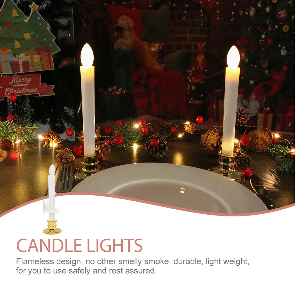 

6Pcs LED Lights Flameless Operated Reusable Decorative Lamps for Wedding Birthday Party Home Decor Warm