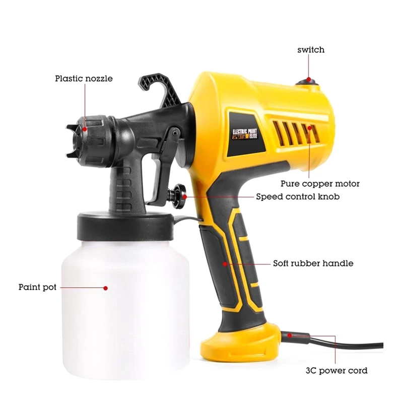 High Power Automatic Paint Tool Household Paint Tool High Voltage Electric Paint Tool Electric Paint Tools Walls