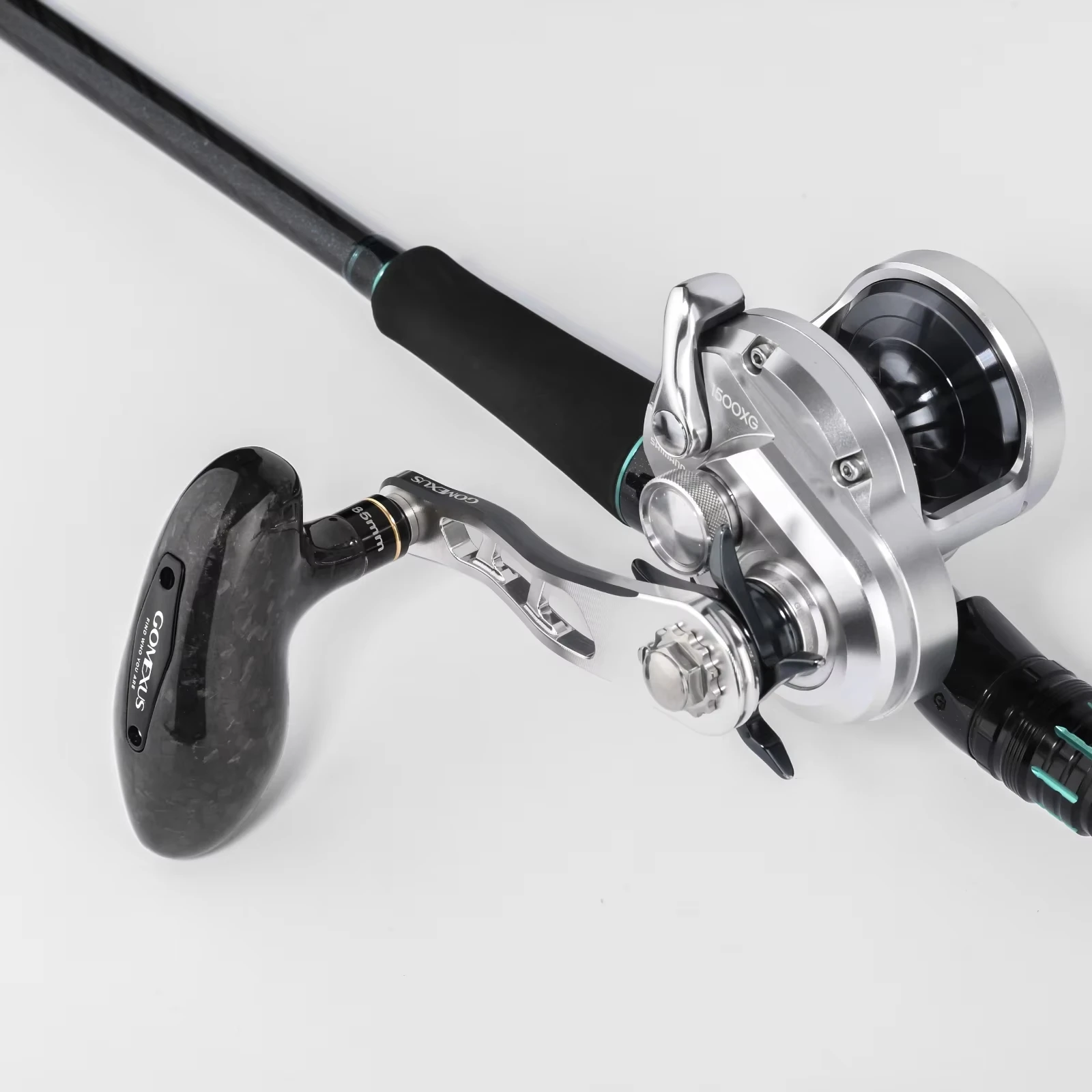 Gomexus Power Handle 8x5mm für Shimano Tranx 300 400 Ocea Conquest Daiwa Lexa Abu Gracia Okuma Konventionelle Rundspule 95mm – Detail 5