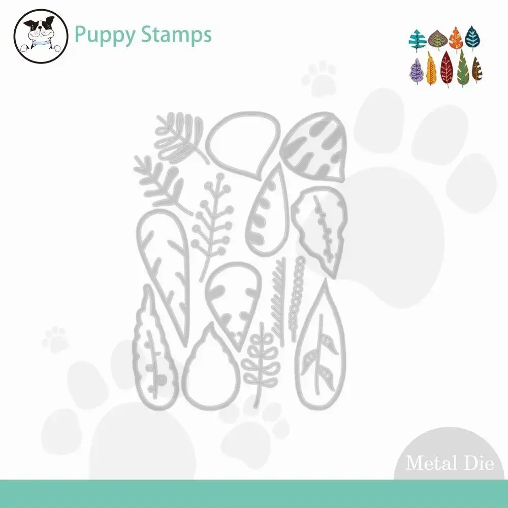 

Leaves Metal Cutting Dies for Making Card Scrapbook Embossed Paper Album Diy Craft Template Decoration 2023 New Halloween