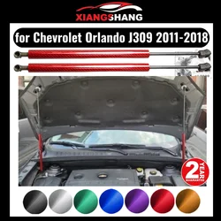 Amortiguador de capó para Chevrolet Orlando J309 2011-2018, soporte de elevación de puntal de Gas, capó delantero, modificar resortes de Gas, amortiguador