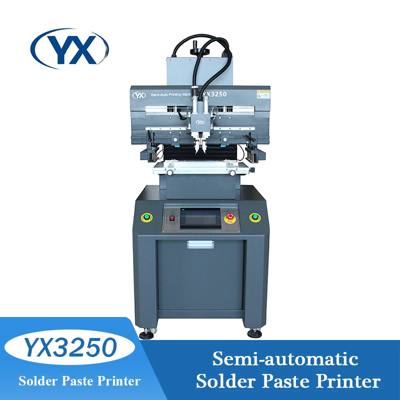 

Semi-automatic Flat Bed Silk Screen Printer Machine YX3250 PCB LED SMT Production Line Solder Paste Printing Machine