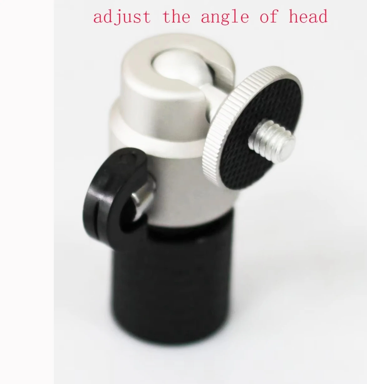 حامل ميكروفون 5/8 "-27 أنثى إلى 1/4" 20 ذكر وحدة رأس كروية صغيرة لمحول الكاميرا ثلاثي القوائم 5/8" إلى 1/4"