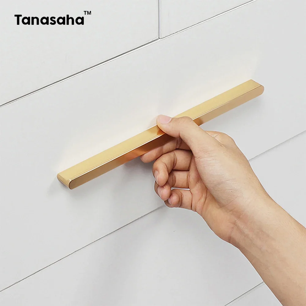 Cabinet Handles Aluminum Alloy Cabinet Closet Pulls Kitchen Handles Drawer knobs for Stylish Furniture Hardware Accessories