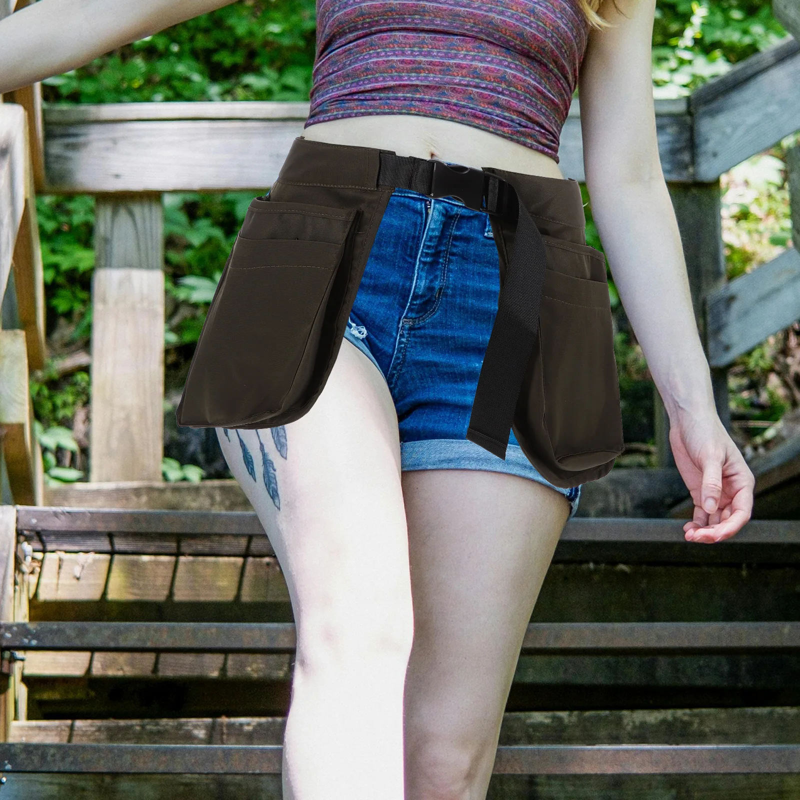 Multi Functional Waist Pack Waterproof Large Capacity Outdoor Sports Gardening Tool Belt Organizer Hip Pouch Bag