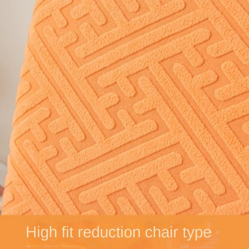 

Thickened Skirt Edge Chair Covers Jacquard Universal Seat Covers Elastic Home Decor Dining Chair Protector Living Room