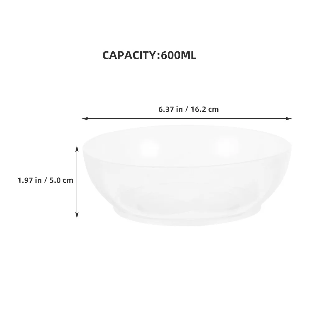 3Pcs Lightweight Transparent PP Weighing Bowls with Measurement Markings Kitchen Scale Tray for Baking Cooking Food Prep Digital