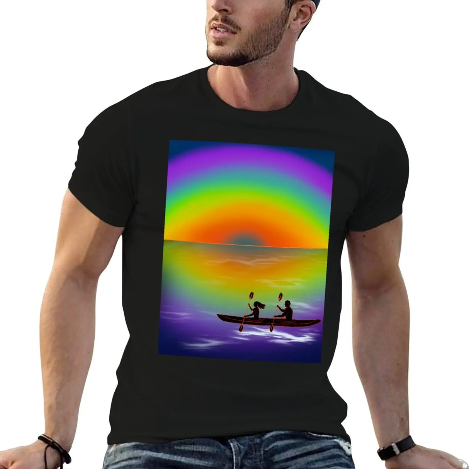 

Dreamscape Kayaking T-Shirt man t shirt heavy cotton t shirts for man cotton soft T-Shirt