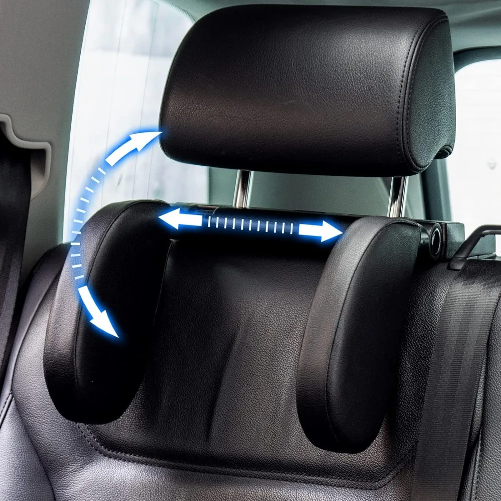 180 °   Appuie-tête de voiture ergonomique réglable – Support de nuque en mousse à mémoire de forme souple avec support intégré pour un confort de conduite |   Soulage la tension et la fatigue lors des longues balades |   Compatible avec la plupart des véhicules