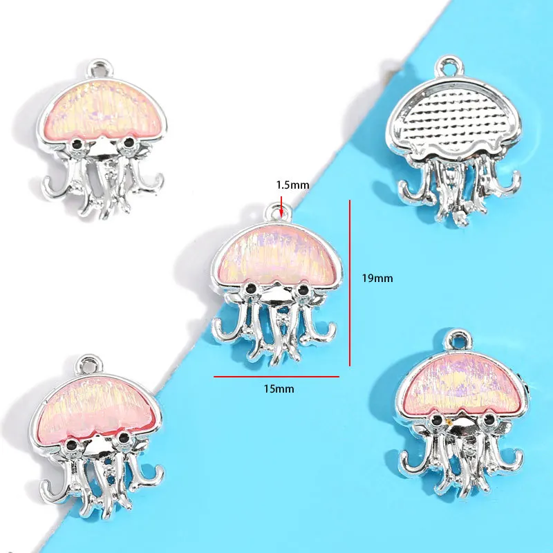 10pcs Purple Pink Heart Enamel Charms Y2K Gothic Style Pendants For Making DIY Handmade Findings Accessories Necklace Jewelry image 6