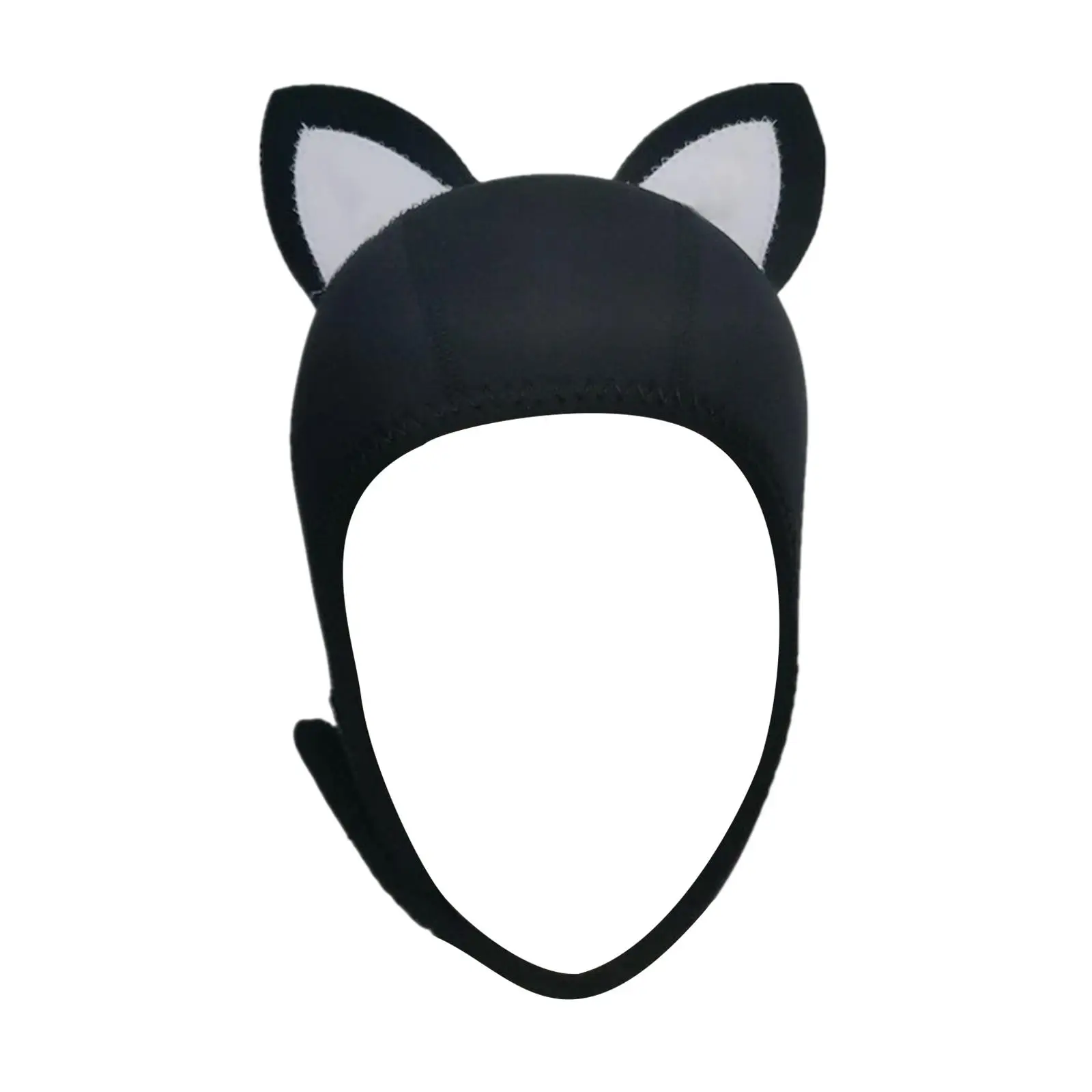 Cute Cat Ears Wetsuit Hood Cap for Women Kids for Water Sports Accessory Head