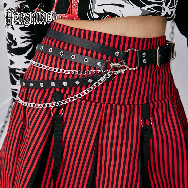 

HERSHINE 1 piece women's Y2K sexy multi-layer chain belt Gothic style punk rock hip hop Halloween accessories fashion items