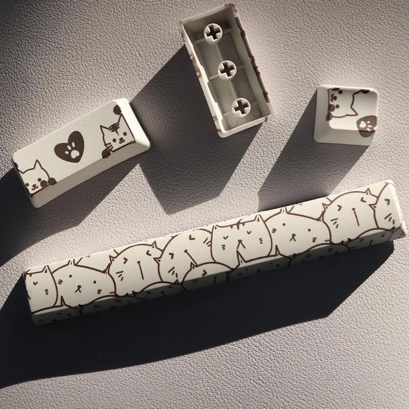 4pcs PBT OEM Profile KeyCap Dye-Sub 6.25U Spacebar INVIO KeyCap per MX Switch P9JB