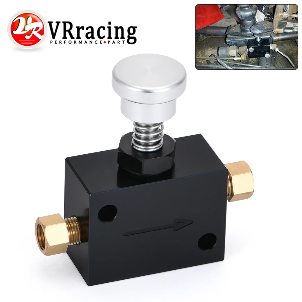 VR - Hydraulic Brake Park Lock 1/8NPT Manual Brake Line Lock Pressure Hold For Disc Drum VR3317BK