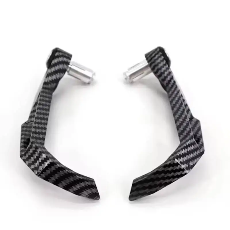 A pair universal carbon fiber motorcycle brake clutch hand guard sports cyclist handle protection bracket fall impact protection