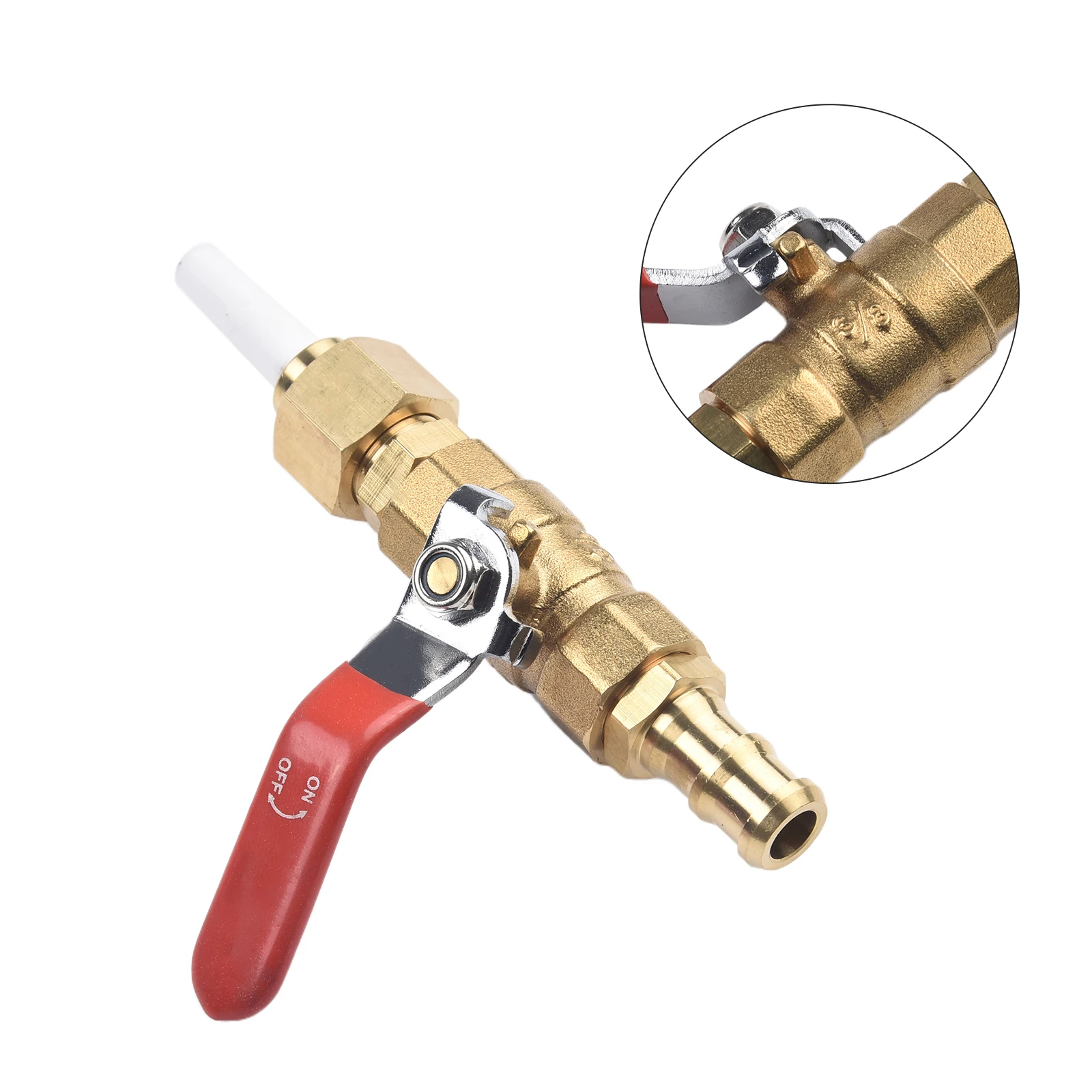 Brass Ball Valve Sandblasting Nozzle Assembly With Alumina Ceramic Tip For Rust Removal And For Surface Treatment Industrial