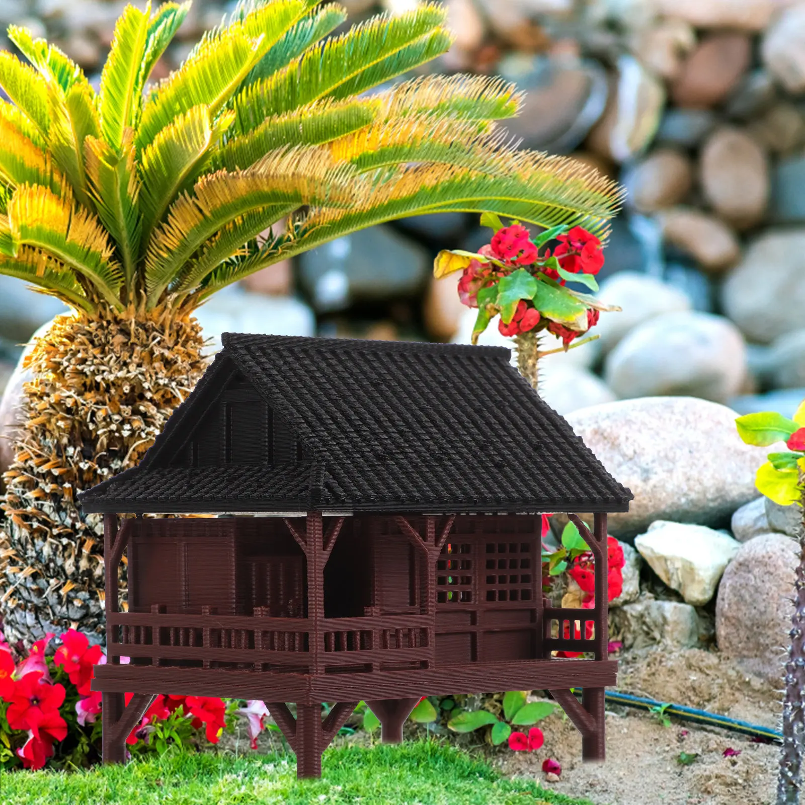 Micro Landscape Pavilion Statu - đánh giá và giá Bonsai Garden Landscape Design