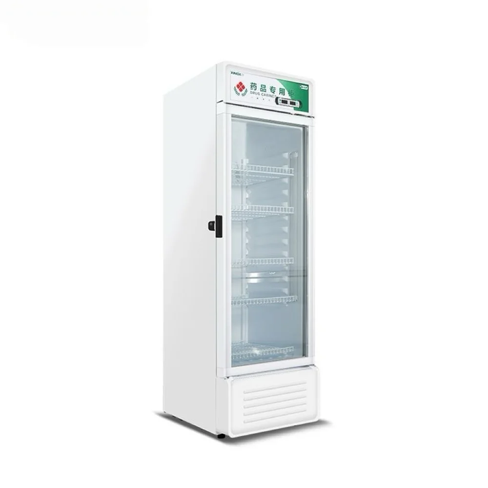 Suitable for all new smart devicesRebirth 2-8C Upright Lab Refrigerator with Glass Door Lockable Automatic Defrost for Certified