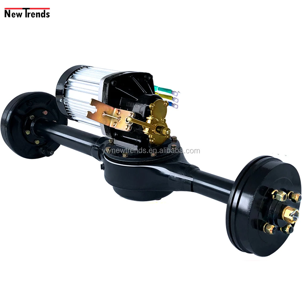 2200 W 60V 72V Differential Gearbox Motor Electric Tricycle Four Wheel Drum Brake Rear Axle