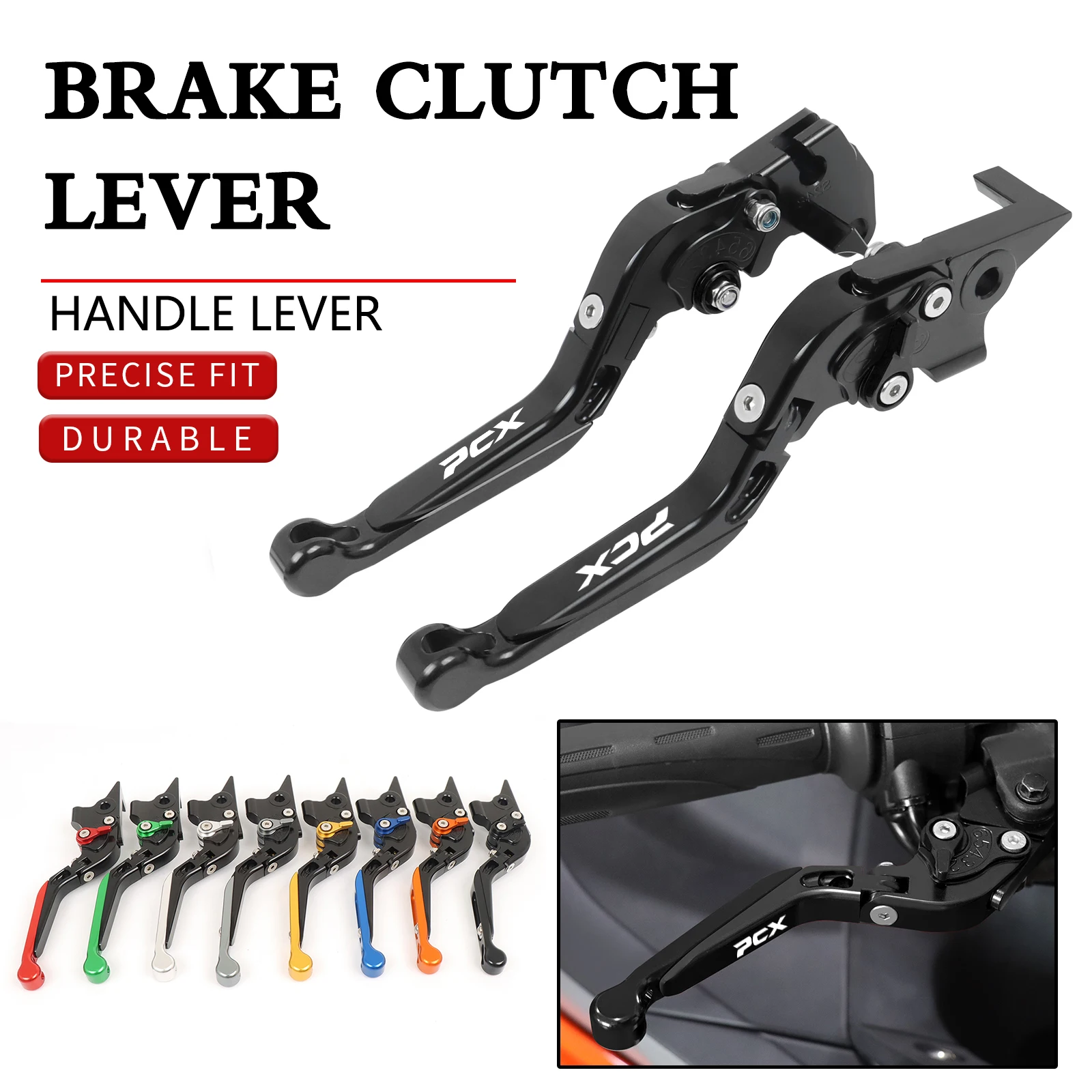 For HONDA PCX125 PCX150 All Years Motorcycle Aluminium Adjustable Folding Brake Clutch Levers PCX 125 PCX 150 Handle Lever