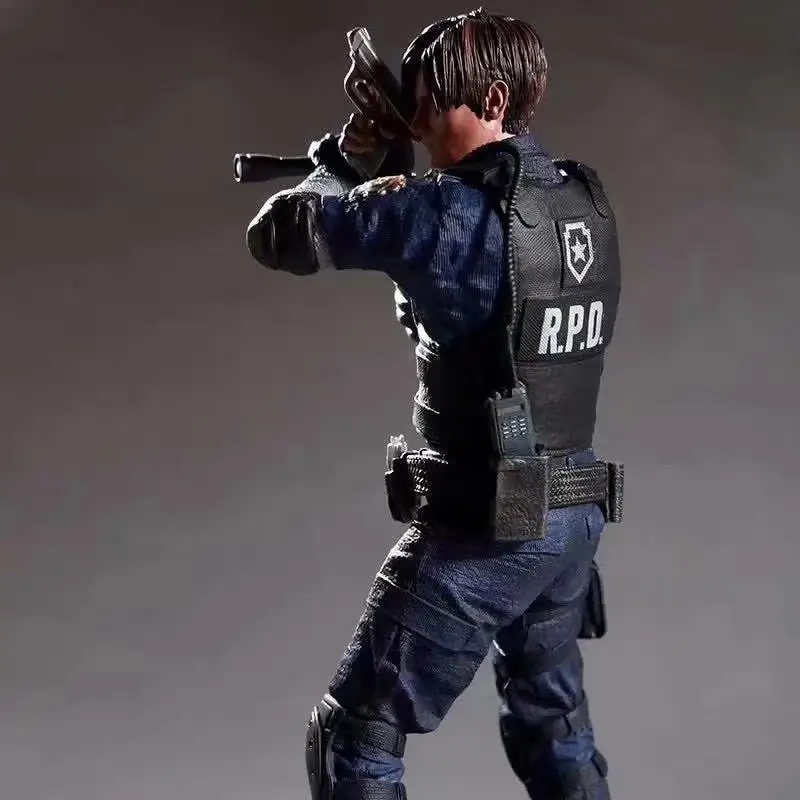 30cm Jill Valentine Leon Scott Kennedy Anime Figurine Action Figure Toys Doll Christmas Gift No Box