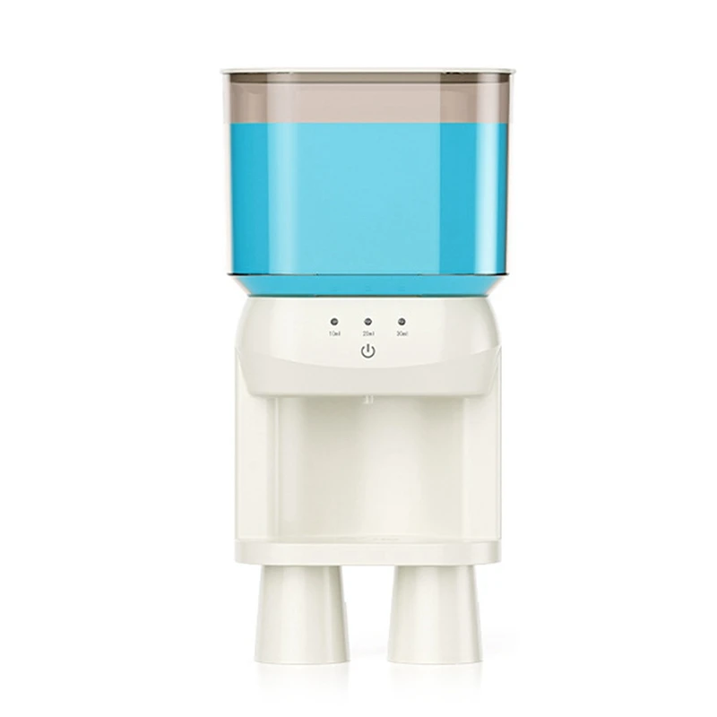 

A50I Automatic Mouthwash Dispenser For Bathroom, Adjustable Dispensing Levels, Rechargeable, 2 Magnetic Cups,Wall Mounted