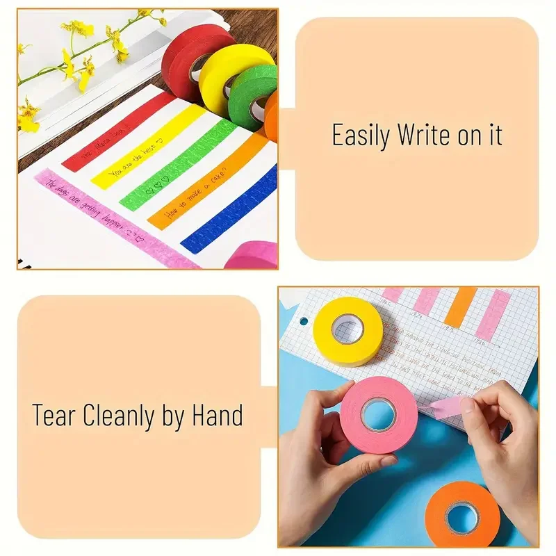 8 لفات من شريطٌ لاصق ملون للرسامين الملونين، أشرطة ملصقات فنية ملونة بألوان قوس قزح للحرف اليدوية المتحركة في الفصول الدراسية