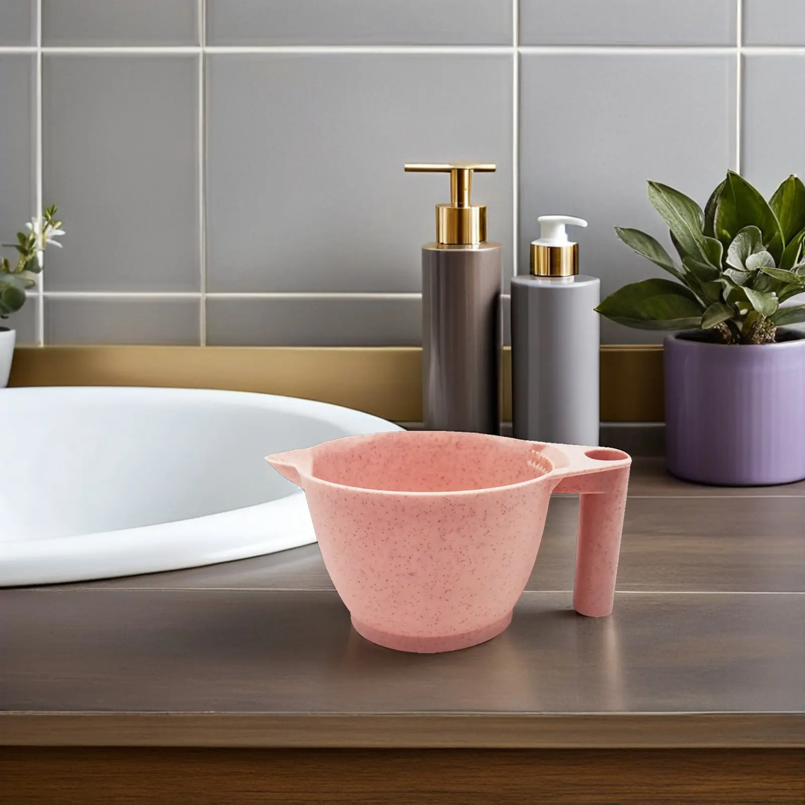 

Набор из 2-х чаш для смешивания краски для волос, пищевой полипропилен, многоразовые, с эргономичной ручкой, для парикмахерских и домашнего использования